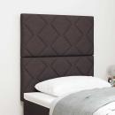 Kopfteil Rautenblock Design Dunkelbraun 80 cm Stoff, Kopfteil Rautenblock Design Dunkelbraun 160 cm Stoff