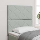 Kopfteil Diamantblock Design Hellgrau 80 cm Samt, Kopfteil Diamantblock Design Hellgrau 160 cm Samt
