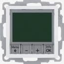 ARDEBO.de Berker 20441909 Temperaturregler, Schließer, mit Zentralstück, zeitgesteuert, S.1/B.3/B.7, polarweiß matt