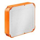 ARDEBO.de Kaiser 9197-22 Universal-Einbaugehäuse mit Mineralfaserplatte, 235x205x72mm, orange