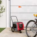 Roter Haustierbuggy Rot Polyester, Metall 124 x 53 x 53 cm