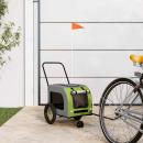 Grüner Hunde-Kinderwagen Polyester, Stahl 124 x 53 x 53 cm Faltbar