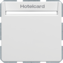 ARDEBO.de Berker 16406099 Relais-Schalter mit Zentralstück für Hotelcard Berker, Q.1/Q.3, polarweiß samt