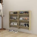 ARDEBO.de - Wand-Schuhschränke 2 Stk. Sonoma-Eiche 60x18x90cm Holzwerkstoff