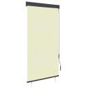ARDEBO.de - Außenrollo 100 x 250 cm Cremeweiß