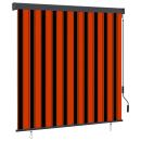 ARDEBO.de - Außenrollo 160x250 cm Orange und Braun