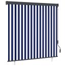 ARDEBO.de - Außenrollo 170x250 cm Blau und Weiß