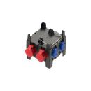 ARDEBO.de PCE Kunststoff-Mobilverteiler, Modell IMST, IP44, 197x197x200, 0TE, schwarz (9030010)
