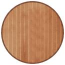Teppich Rund Natur 80 cm Bambus