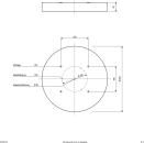 ARDEBO.de EVN DROP DOWN LED Deckenanbau, rund, IP20, 220-240V/AC/DC, 60W, 3000K, 4000K, 4620lm, 4800lm, weiß (DDT600125)