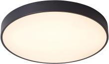 ARDEBO.de EVN DROP DOWN LED Deckenanbau, rund, IP20, 220-240V/AC/DC, 25W, 3000K, 4000K, 1750lm, 1875lm, schwarz (DDT300925)