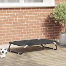 Faltbares Hundebett Schwarz ML Oxford Stoff und Stahl