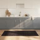 ARDEBO.de - Teppich Rechteckig Dunkelbraun 80x200 cm Bambus