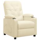 Relaxsessel Creme Kunstleder