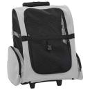 Trolley für Haustiere 3-in-1 Grau 48x32x57 cm cm Oxford-Gewebe
