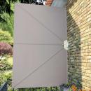 Faltbarer Terrassen-Seitenfächer Creme 300×200 cm