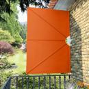 Faltbarer Terrassen-Seitenfächer Terracotta-Rot 240×160 cm