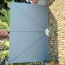 Faltbarer Terrassen-Seitenfächer Grau 300×200 cm