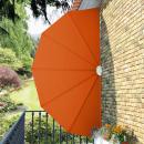 Faltbarer Terrassen-Seitenfächer Terracotta-Rot 200 cm