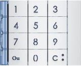 ARDEBO.de Bticino (353002) Frontblende für Codelock-/Tastatur-Modul