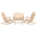 ARDEBO.de - 4-tlg. Garten-Lounge-Set Massivholz Fichte