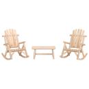 ARDEBO.de - 3-tlg. Garten-Lounge-Set Massivholz Fichte