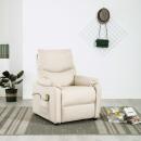 Massagesessel Creme Stoff