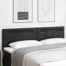 Kopfteil Einfarbig Schwarz 180 cm Kunstleder