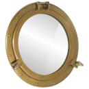 ARDEBO.de - Bullaugen-Spiegel Wandmontage Ø50 cm Aluminium und Glas