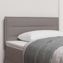 LED Kopfteil Linien-Design Taupe 80 cm Stoff