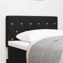 LED Kopfteil mit Kristallknopf, gepolstert, Schwarz, 80 cm, Velsamt