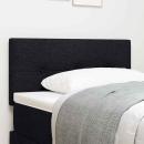 LED Kopfteil mit Knopfheftung Schwarz 80 cm Stoff