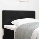 LED Kopfteil mit Knopfheftung Schwarz 80 cm Samt