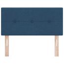 LED Kopfteil mit Knopfheftung Blau 100 cm Stoff