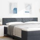 LED Kopfteil Diamantblock Design Dunkelgrau 200 cm Velvet