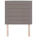 LED Kopfteil Linien-Design Taupe 100 cm Stoff