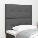 LED Kopfteil Dunkelgrau 100 cm Stoff
