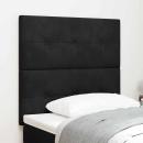 LED Kopfteil Schwarz 100 cm Samt