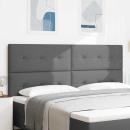 LED Kopfteil Dunkelgrau 100 cm Stoff