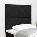 LED Kopfteil Diamantblock Design Schwarz 100 cm Samt