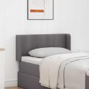 Kopfteil Ohren 2 pcs Grau 40 x 16 x 5 cm Kunstleder
