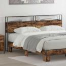 Stauraum-Kopfteil mit Kopfteil mit Speicher Rauch-Eiche 180 cm Holzwerkstoff