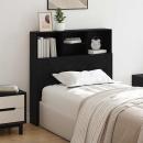 Kopfteil Schrank mit Regal Schwarze Eiche 100 x 19 x 103.5 cm
