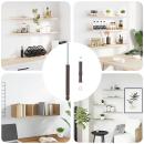 Schwebende Regalhalterungen 12 pcs Braun Ø14 x 210 mm Stahl