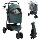 Faltbarer Haustierwagen Grün 78 x 54 x 101 cm Oxford Stoff