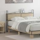 Stauraum-Kopfteil Sonoma Eiche 120 cm Holzwerkstoff