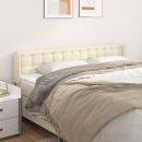 Kopfteil mit Ohren Creme 183x16x78/88 cm Kunstleder