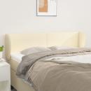 Kopfteil mit Ohren Creme 147x23x78/88 cm Kunstleder