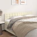 Kopfteile 2 Stk. Creme 80x5x78/88 cm Kunstleder