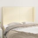 Kopfteil mit Ohren Creme 147x23x118/128 cm Kunstleder